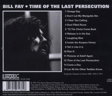 Bill Fay : Time Of The Last Persecution (CD, Album, RE, RM)