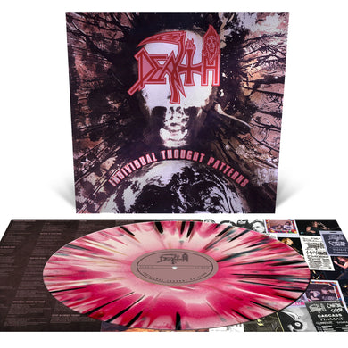 Death Individual Thought Patterns LP silver foil laminated tri color merge with splatter