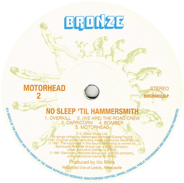 Motörhead - No Sleep 'til Hammersmith (LP, Album, RE, 180) (Mint (M))